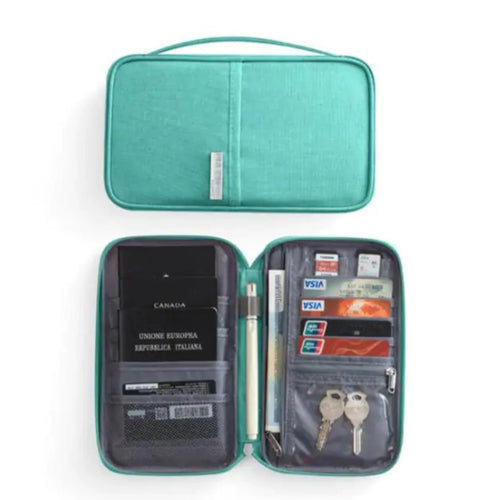 Load image into Gallery viewer, Travel Wallet in Blue (Small)