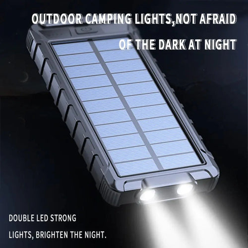 Load image into Gallery viewer, Waterproof Solar Fast Charging Portable Power Bank