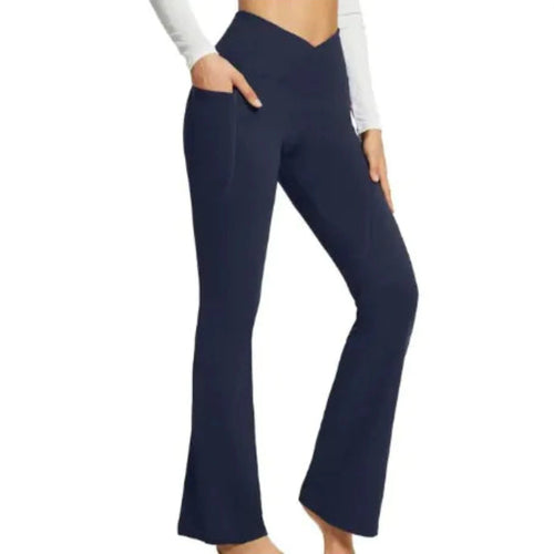 Load image into Gallery viewer, Workout Leggings With Pockets in Navy Blue