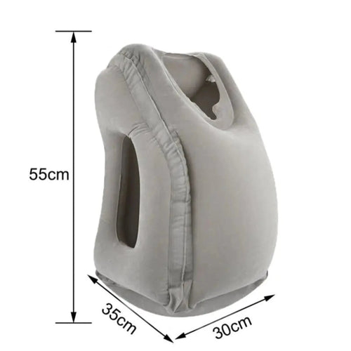 Load image into Gallery viewer,  Inflatable Air Cushion Travel Pillow in Gray