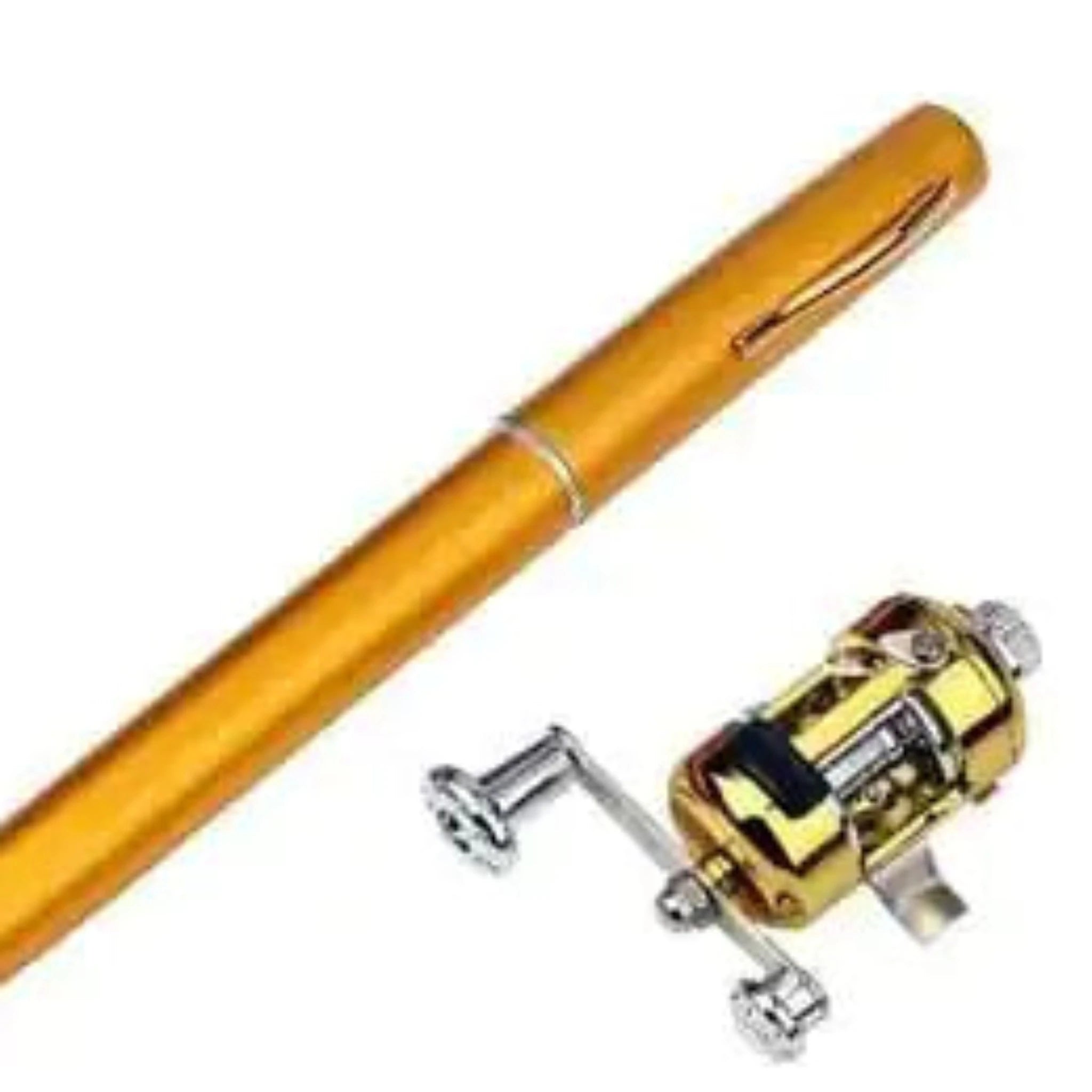 Portable Fishing Rod in Gold