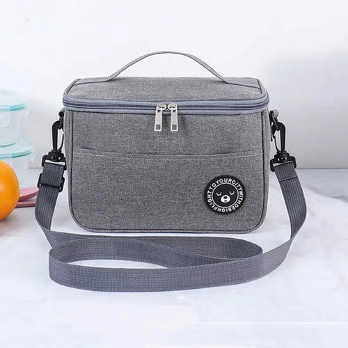 Load image into Gallery viewer, Waterproof Food Thermal Bag in Gray
