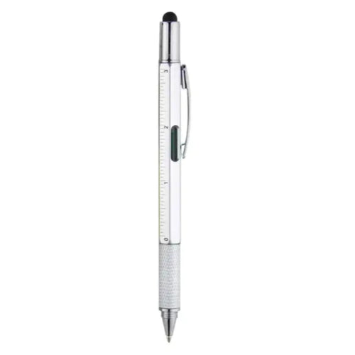 Load image into Gallery viewer, Versatile 6-in-1 Multi-Function Pen in Silver
