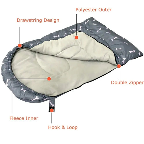 Load image into Gallery viewer, Packable Waterproof Dog Sleeping Bag
