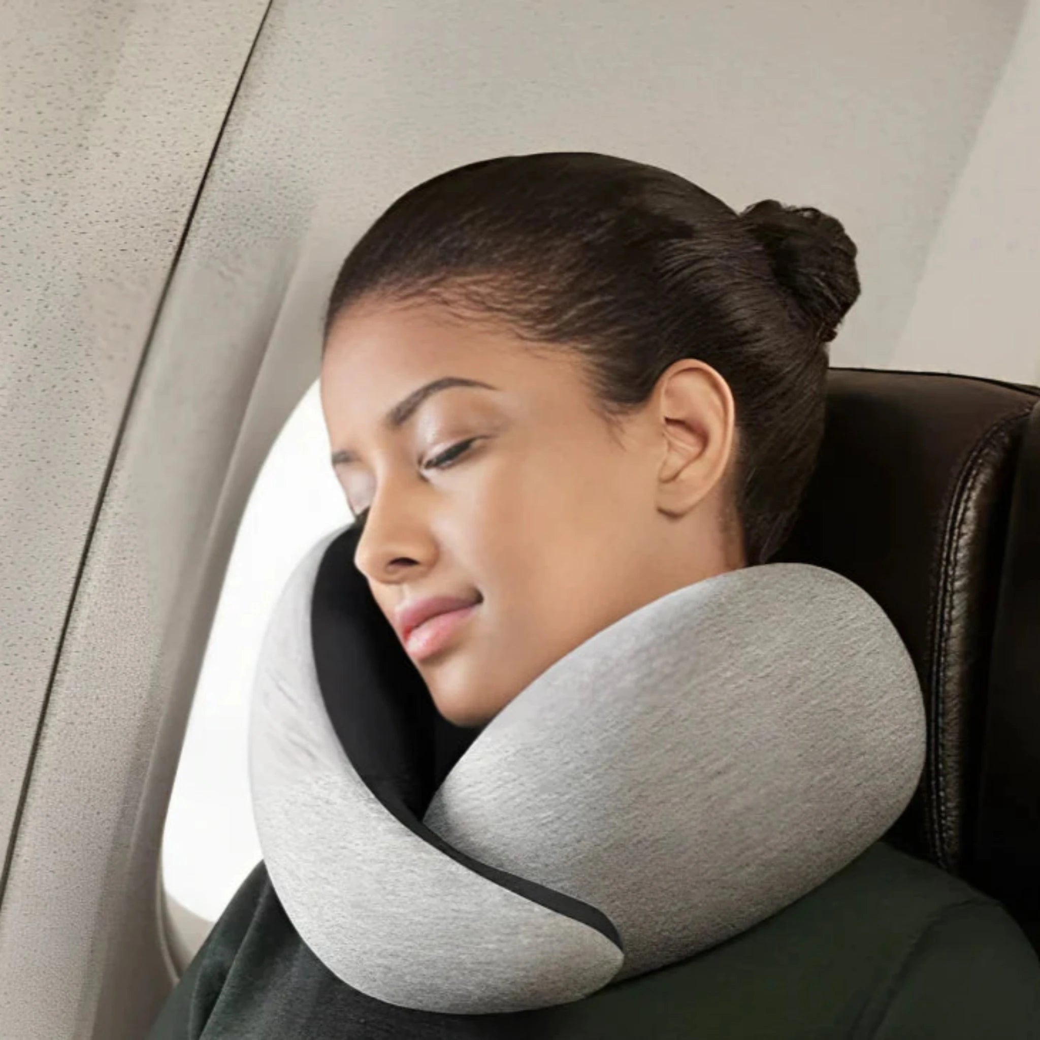 Travel Neck Pillow in Gray