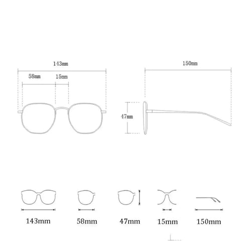 Load image into Gallery viewer, Gabana Sunglasses Measurements
