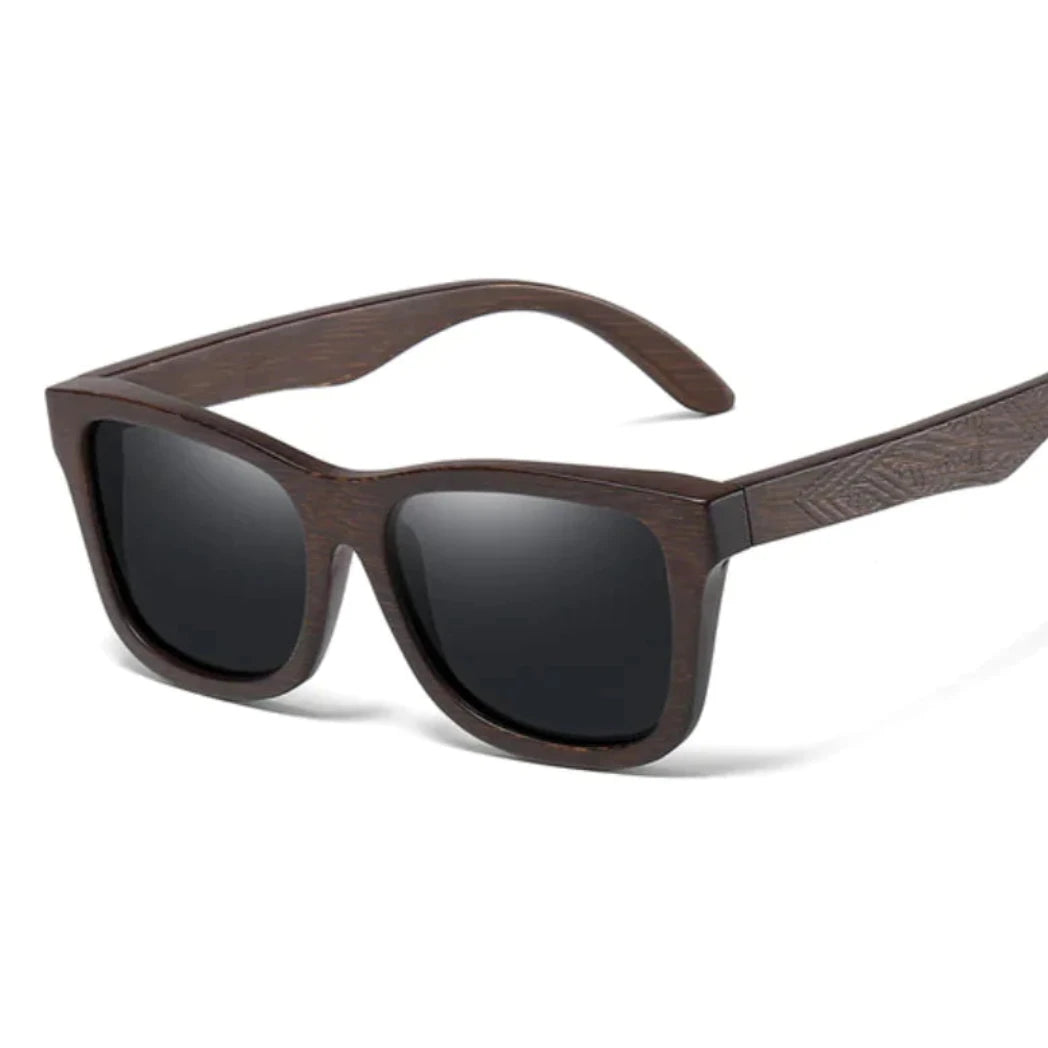 Bamboo Sunglasses with Black Lenses