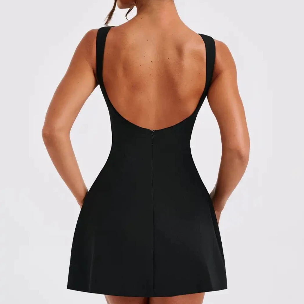 Alicia Mini Dress in Black