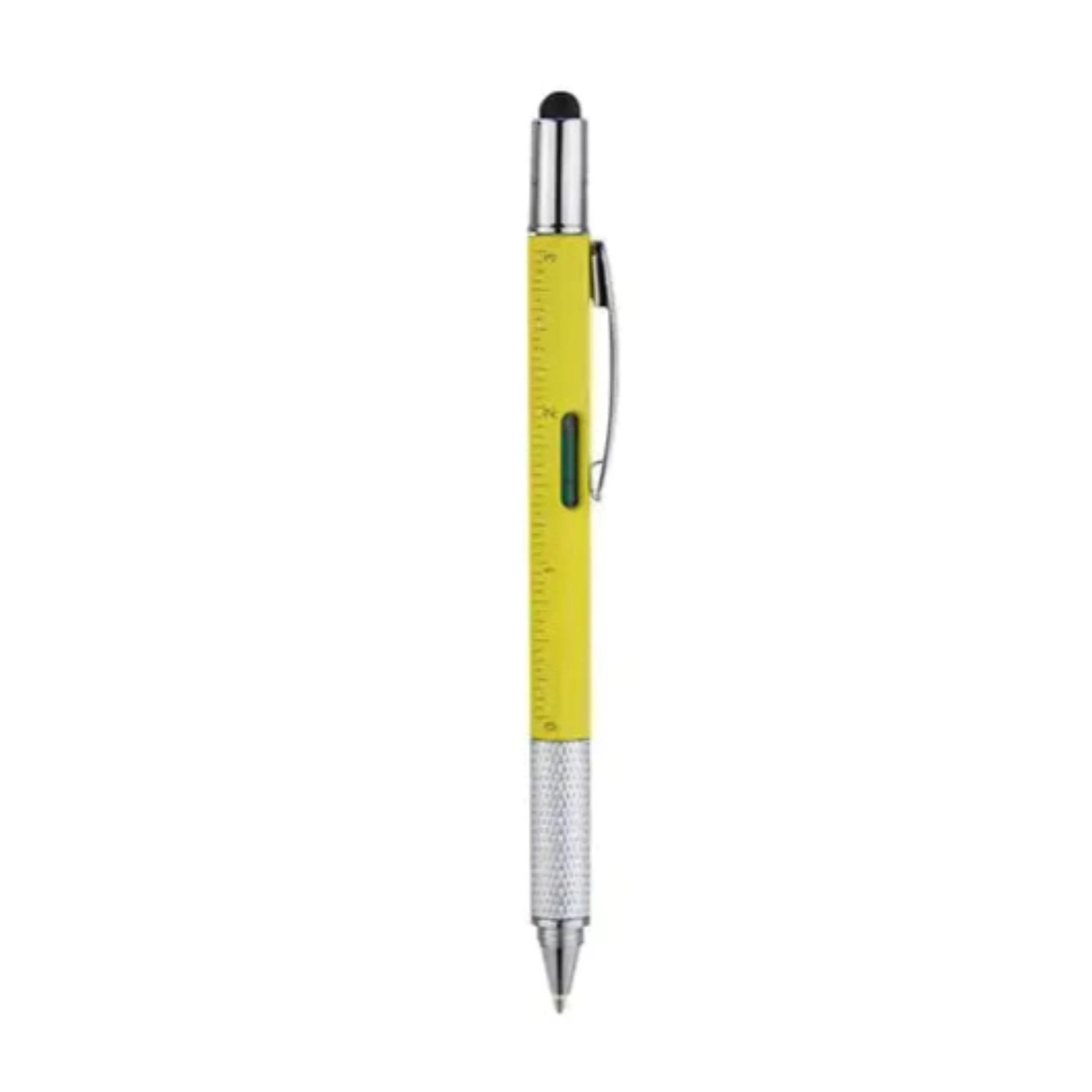 Versatile 6-in-1 Multi-Function Pen in Yellow