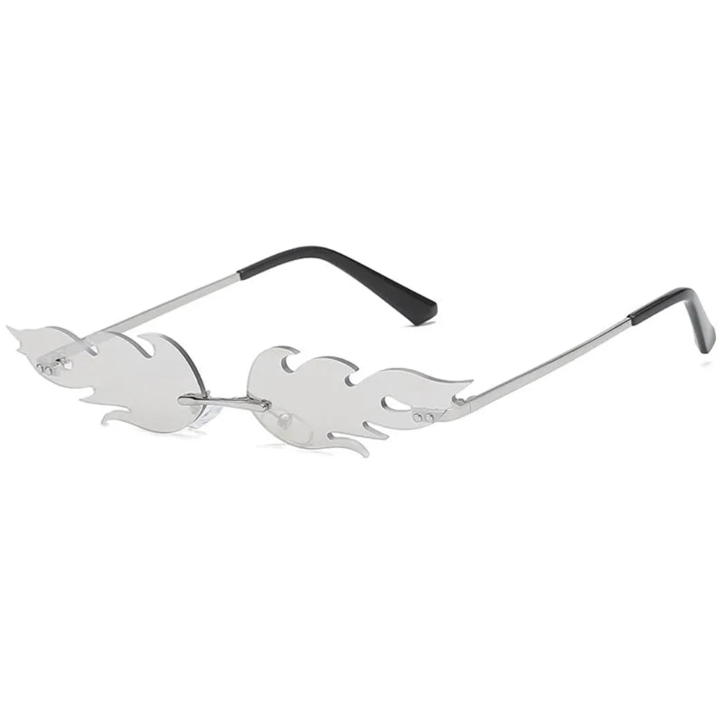 Luxury Cat Eye Sunglasses in Silver