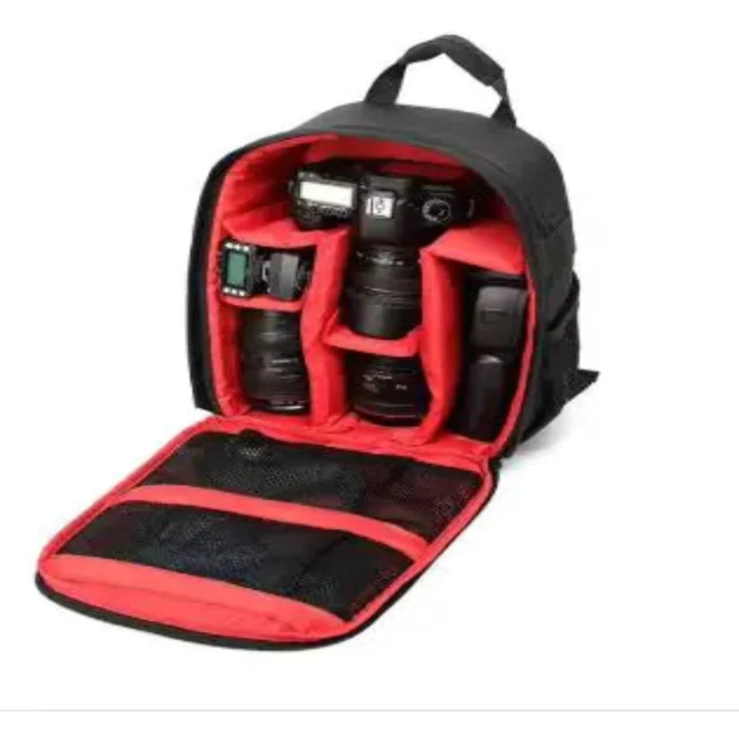 Outdoor Camera Backpack in Red