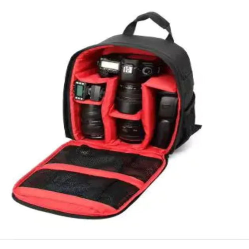 Load image into Gallery viewer, Outdoor Camera Backpack in Red
