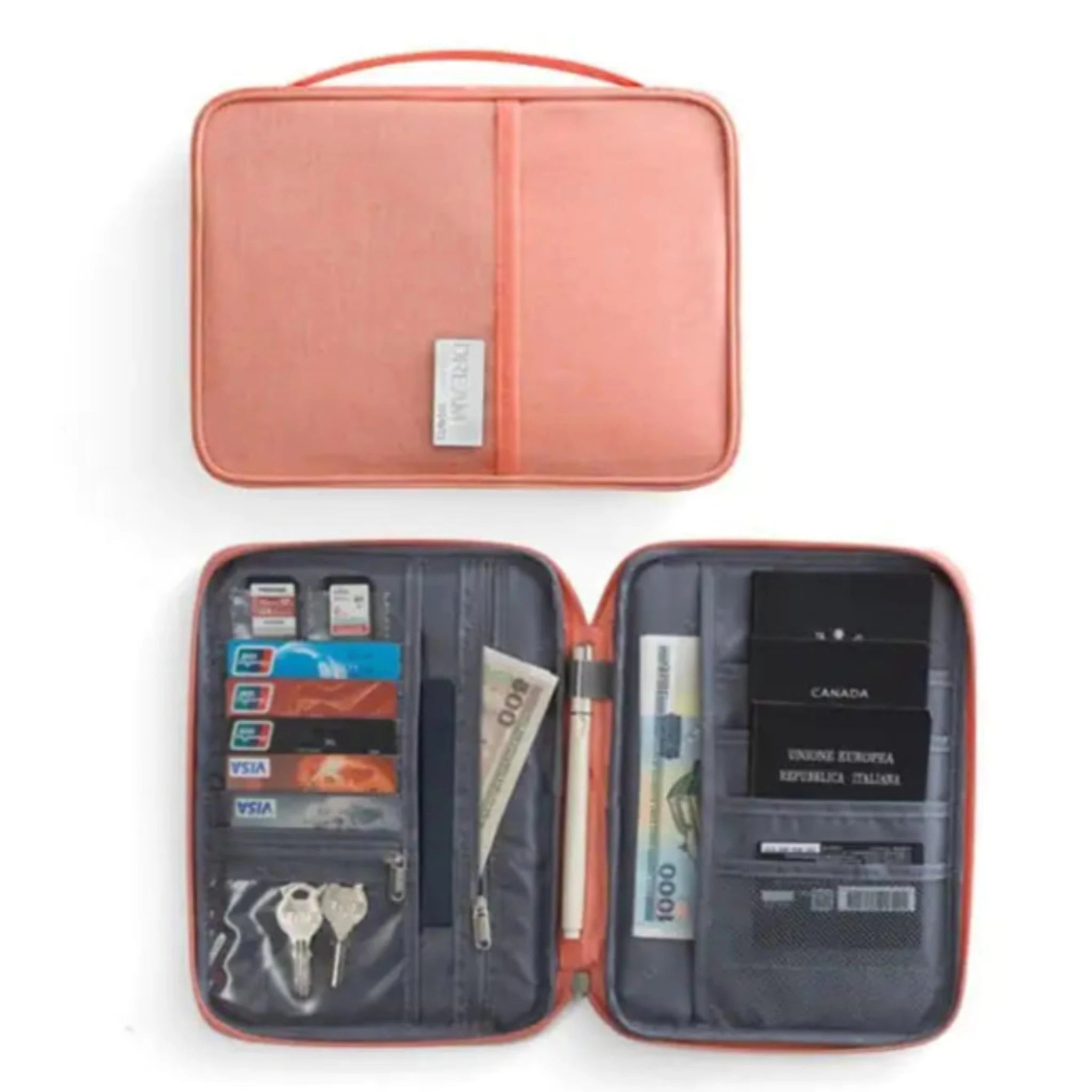 Travel Wallet in Pink (Large)