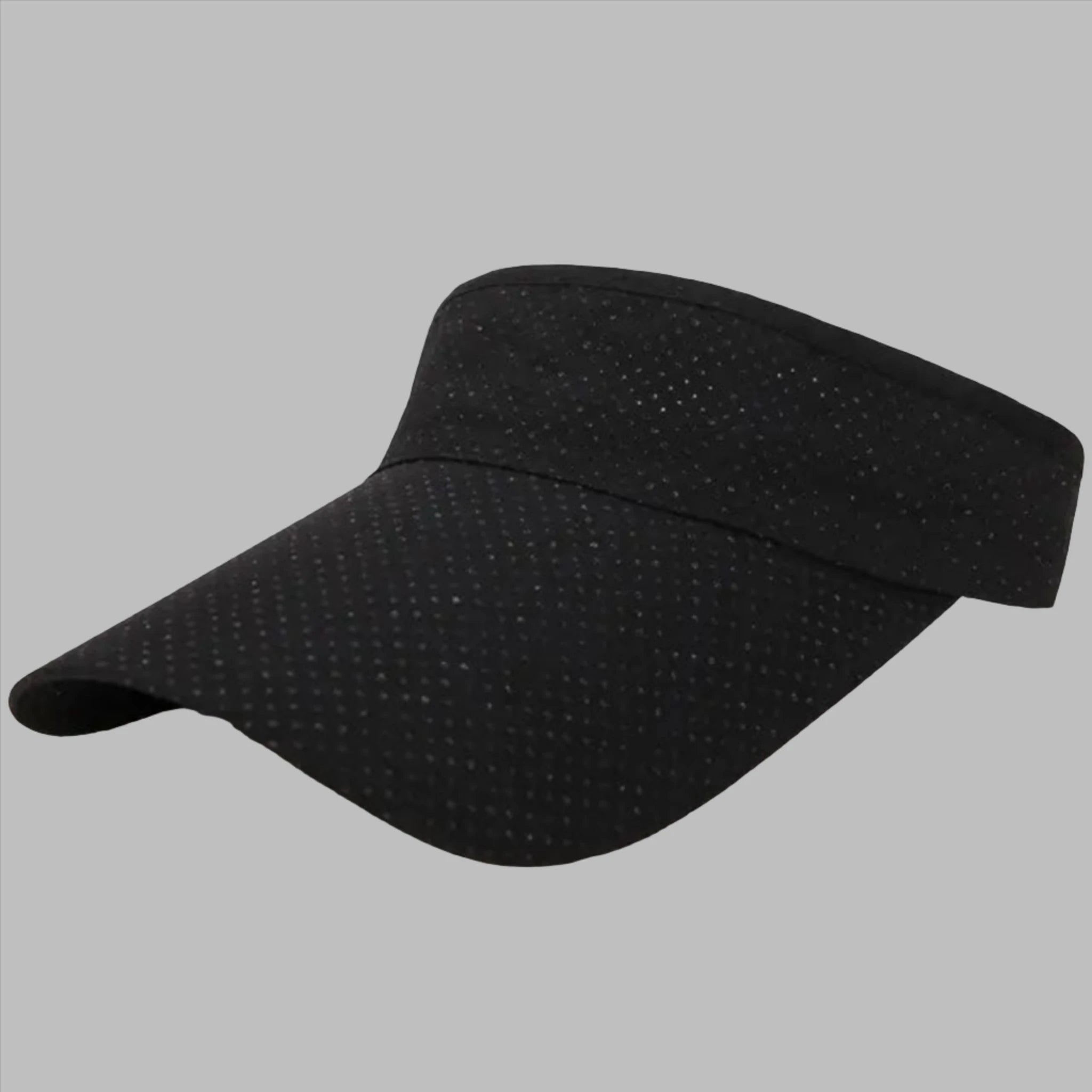 Adjustable Breathable Sun Protection Hat in Black