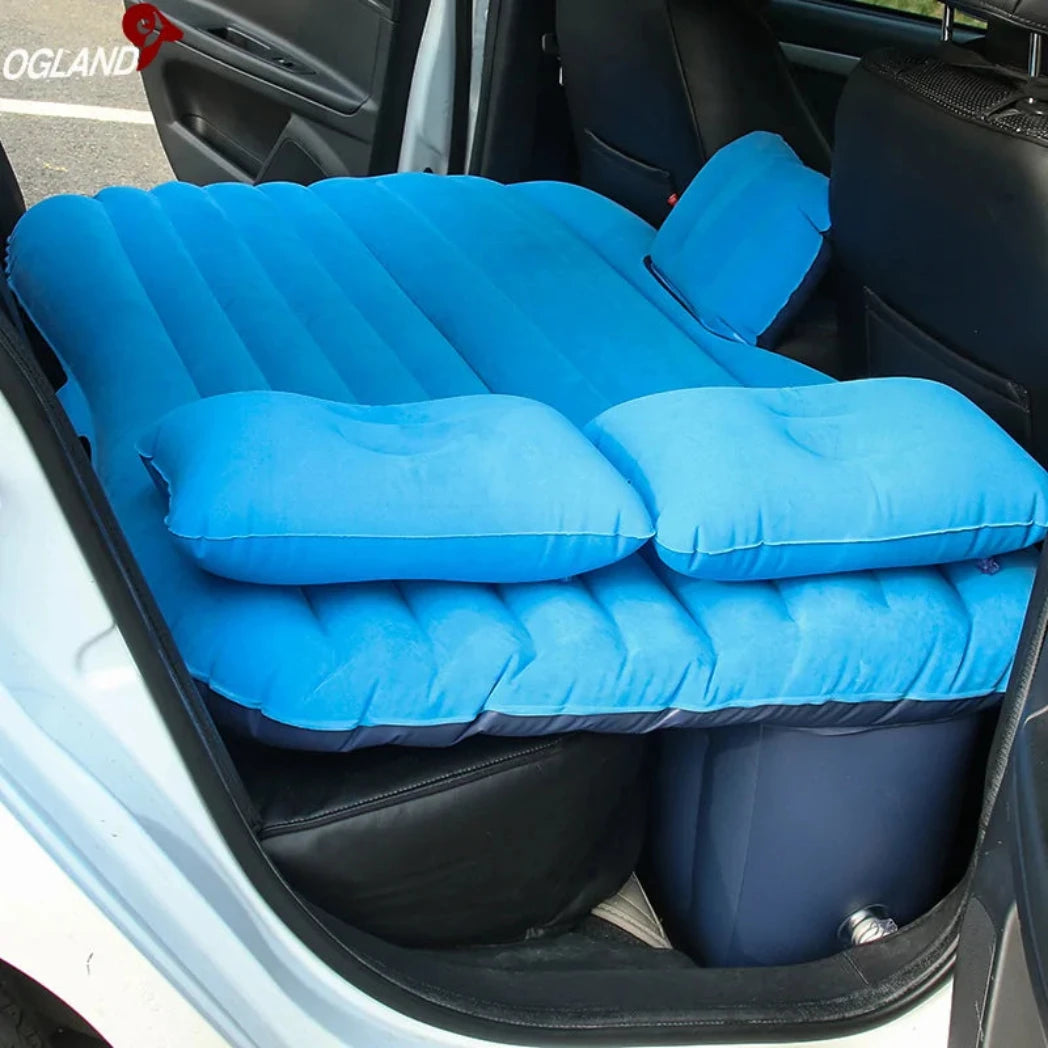 Camping Car Inflatable Travel Mattress Sofa in Blue