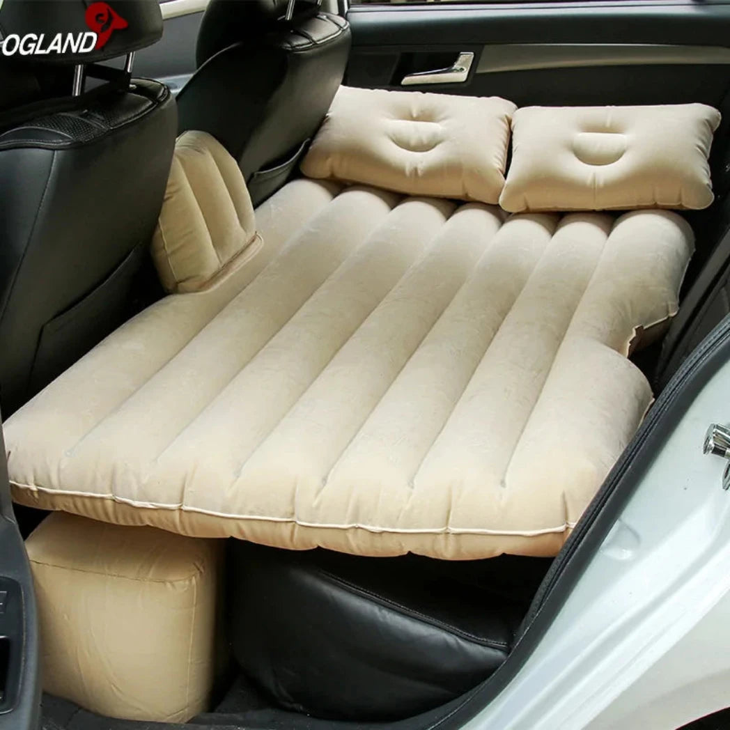 Camping Car Inflatable Travel Mattress Sofa in Beige