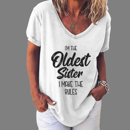 Load image into Gallery viewer, Older Sister Tee in White
