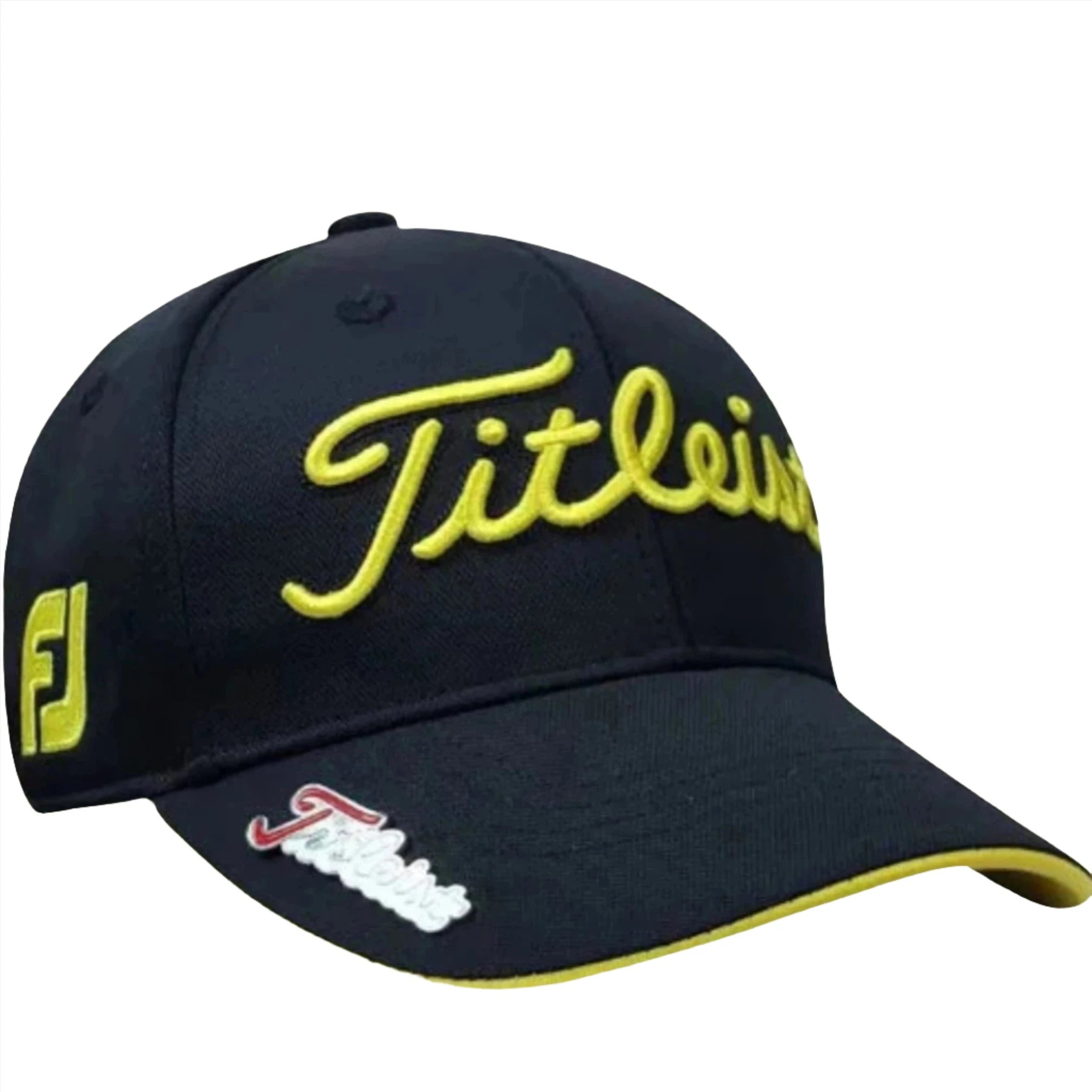 Golf Hats Titleist Designs in Black with Lime trim