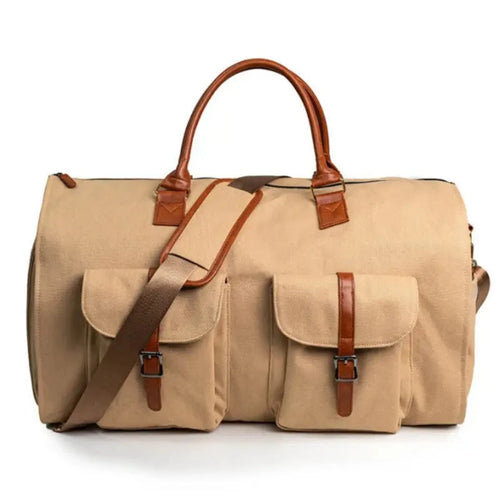 Load image into Gallery viewer, Waterproof Convertible Travel Bag in Tuscan Tan
