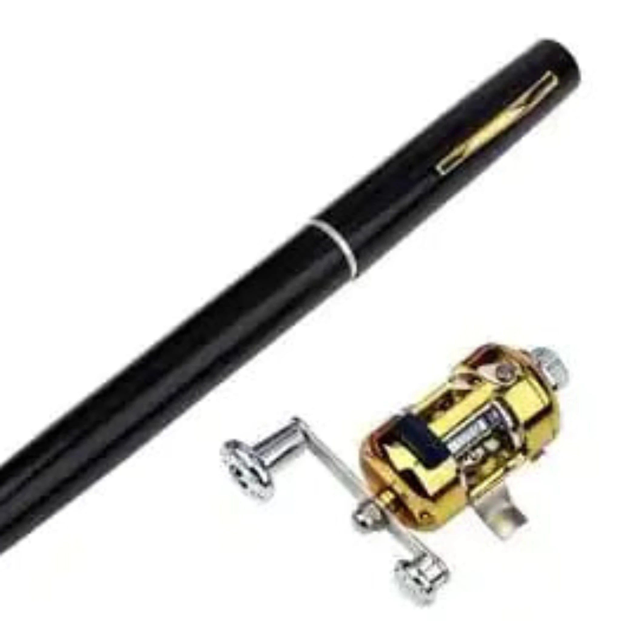 Portable Fishing Rod in Black