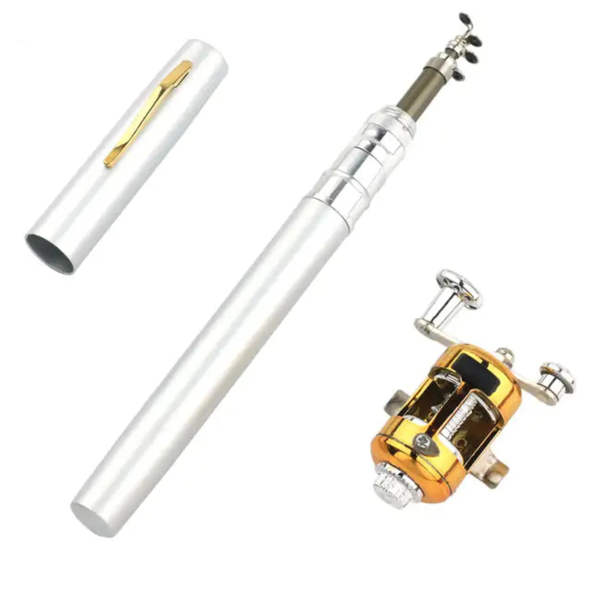 Portable Fishing Rod in White