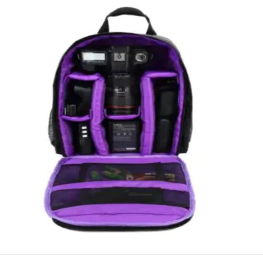 Outdoor Camera Backpack in Purple