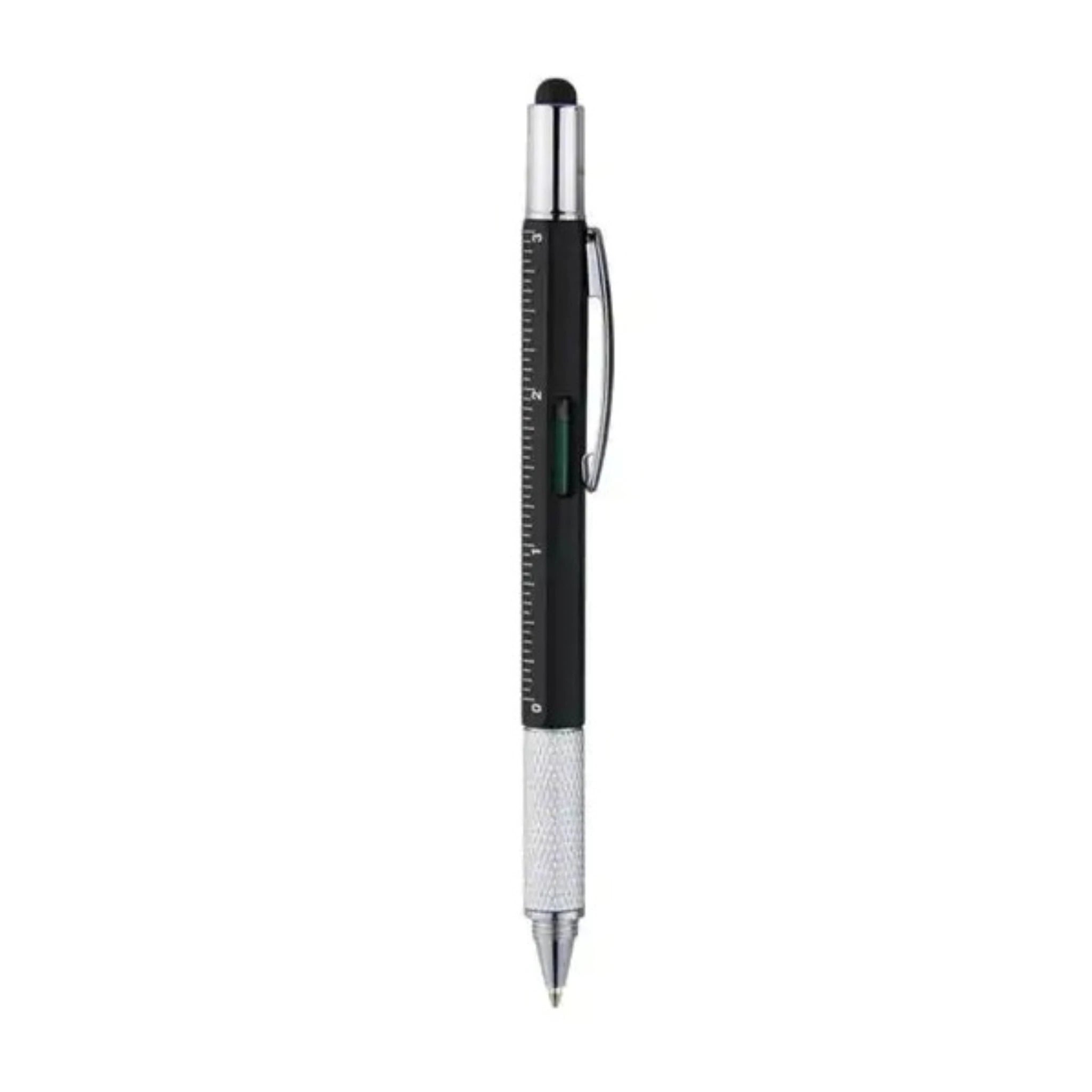 Versatile 6-in-1 Multi-Function Pen in Black