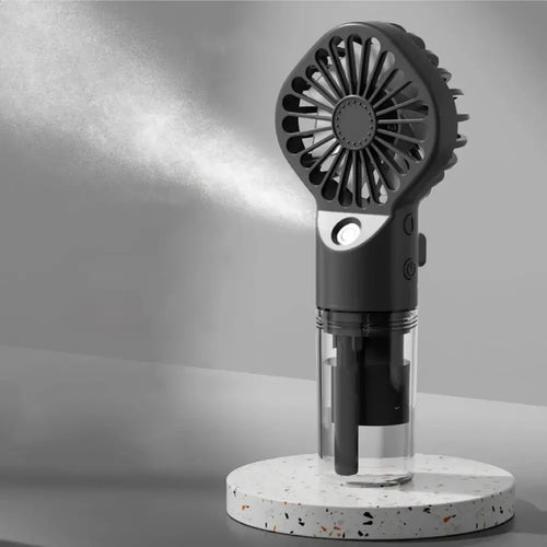 Load image into Gallery viewer, Mini Spray Cooling Fan in Black
