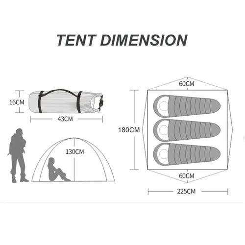 Load image into Gallery viewer, Lightweight Portable Family Tent
