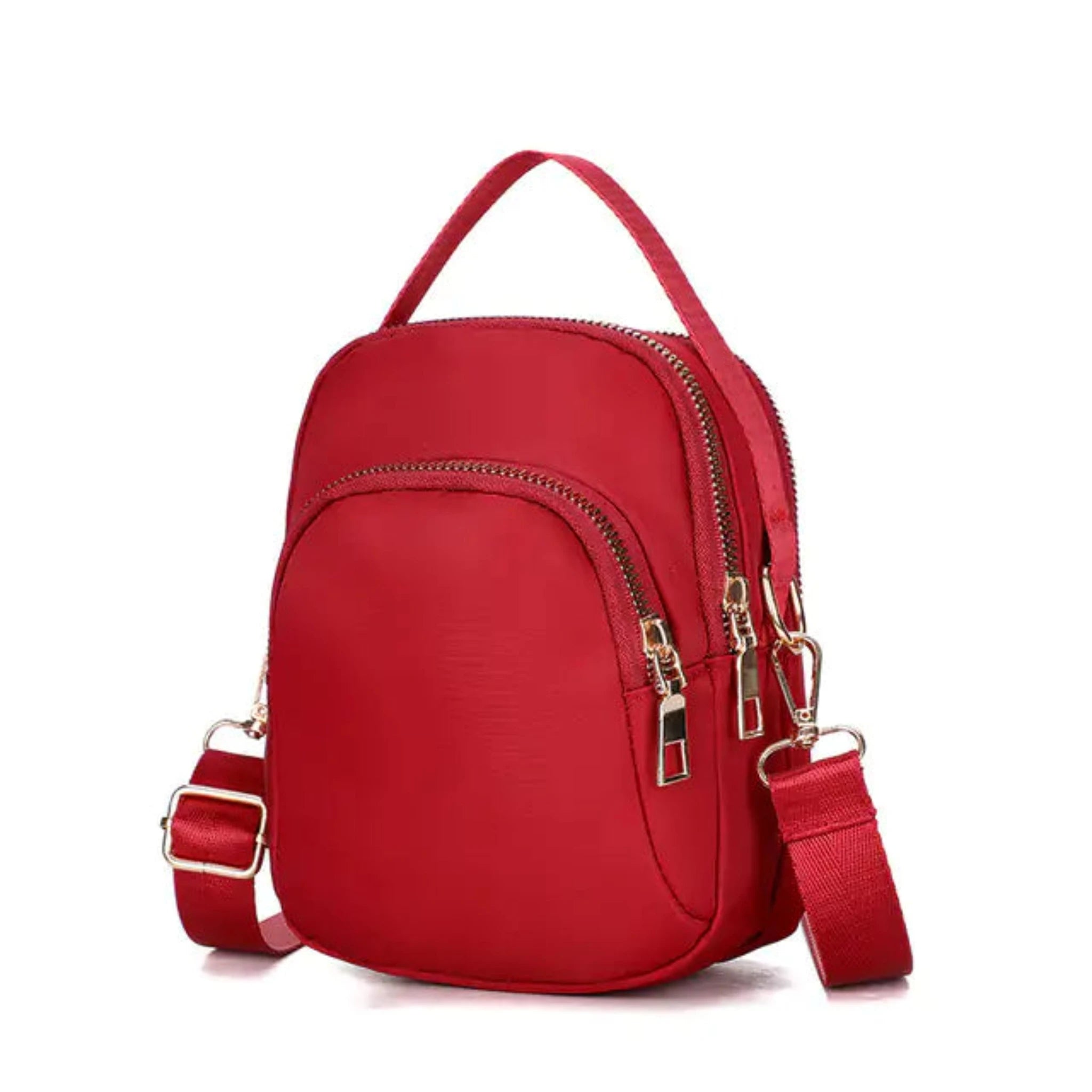 Multifunctional Shoulder Bag in Red