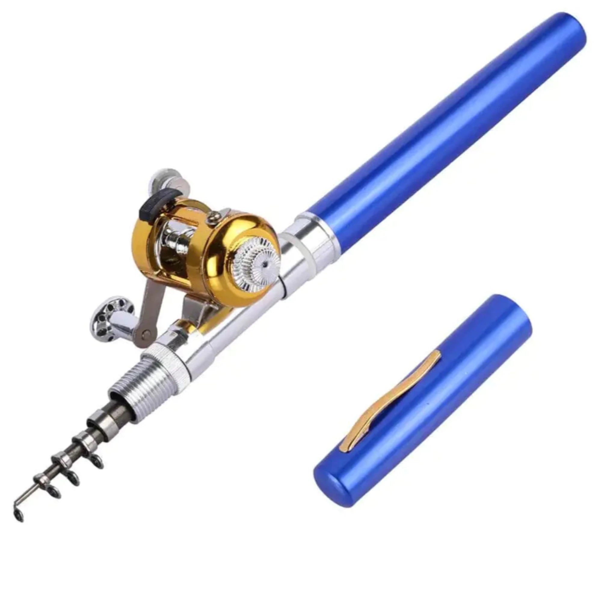 Portable Fishing Rod in Blue