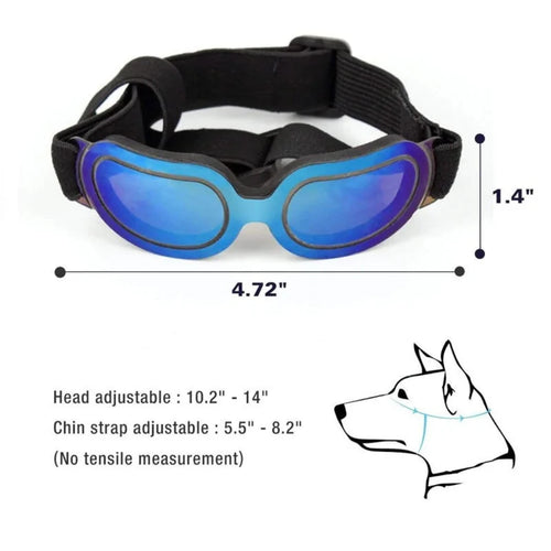 Load image into Gallery viewer, UV Protection Dog Sunglasses Measurements
