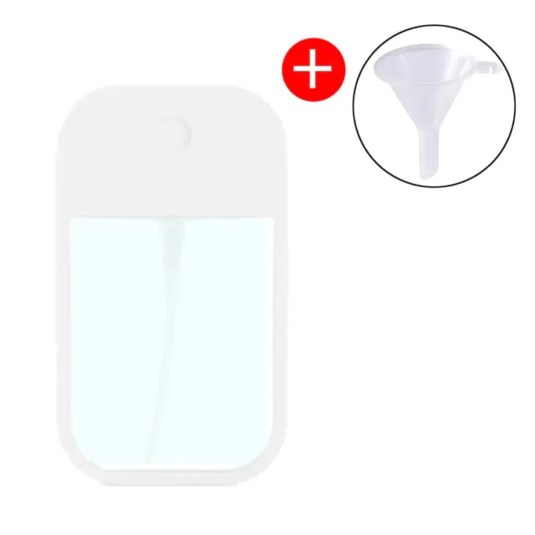 Mini Refillable Sanitizer Bottle in White