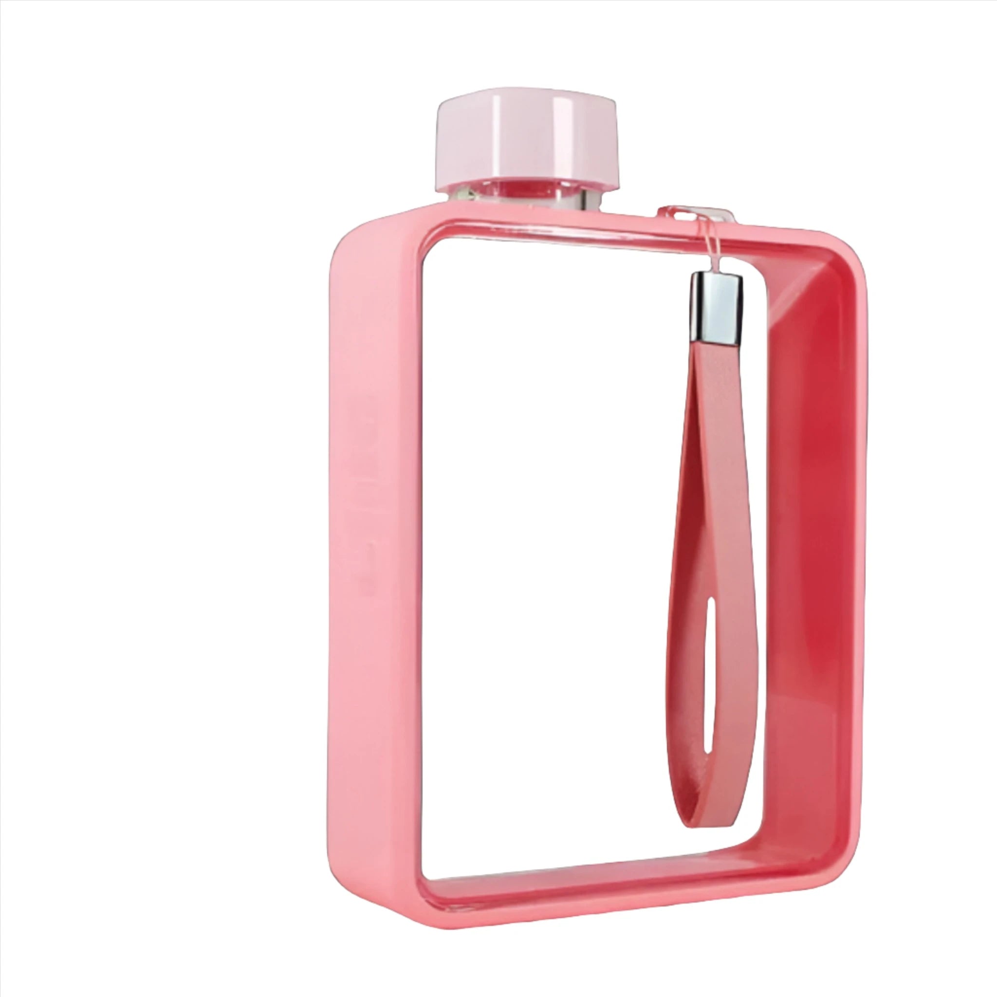 Flat Water Bottle in Pink