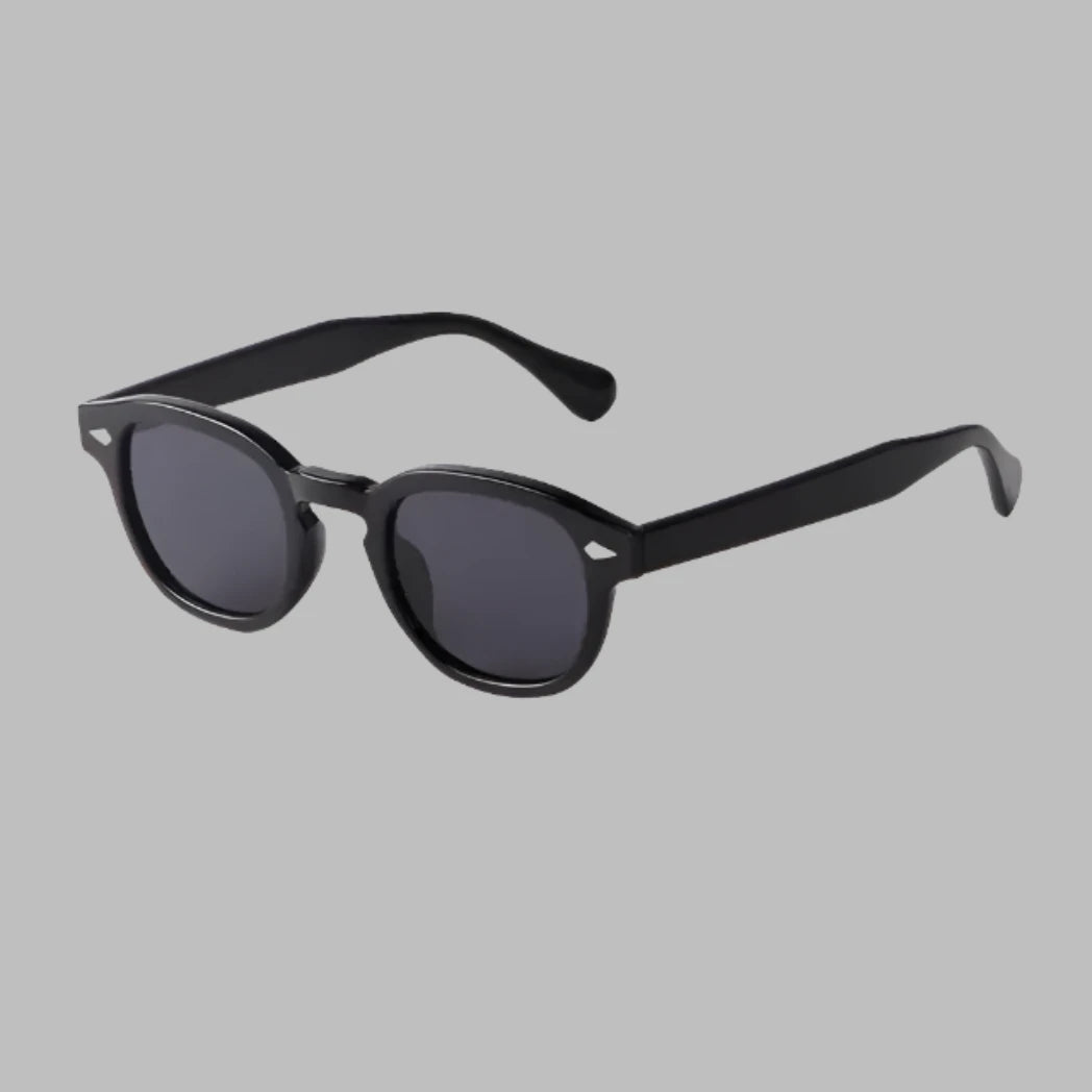 Vintage Turtle Shell Sunglasses in Black