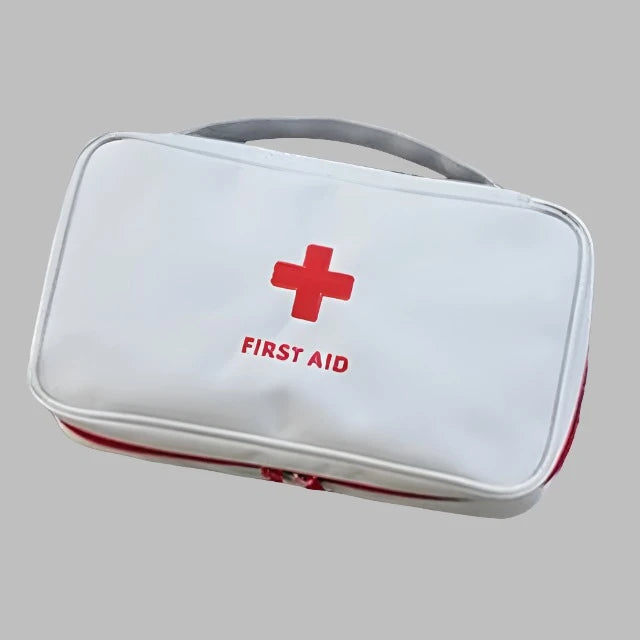 First Aid Kit Bag in White