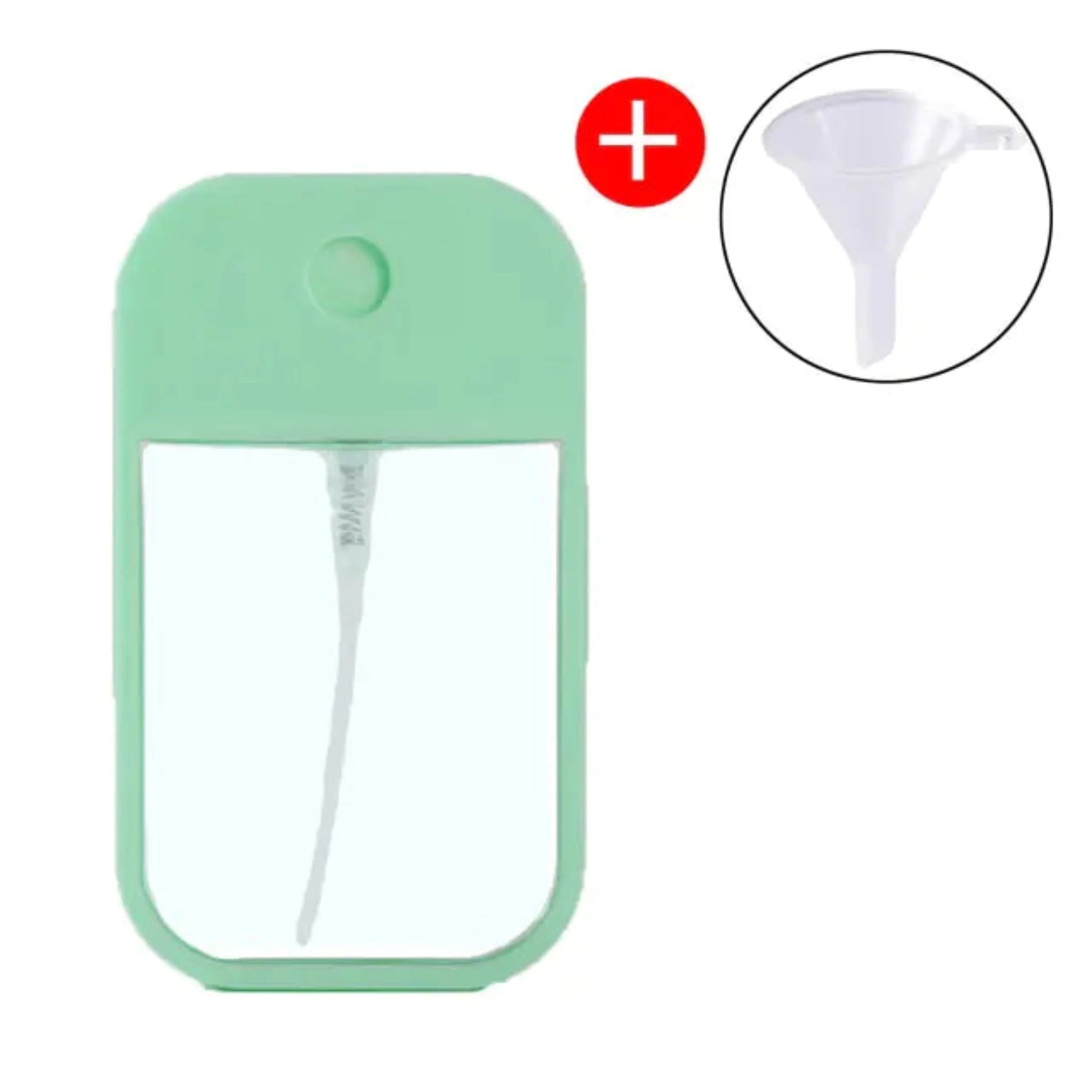 Mini Refillable Sanitizer Bottle in Green