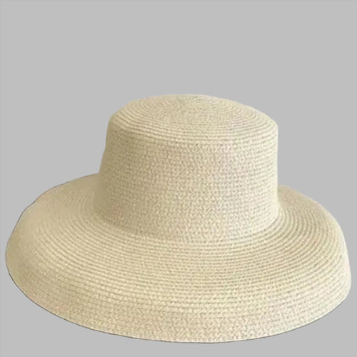 Load image into Gallery viewer, Big Brim Holiday Hat in Antique White
