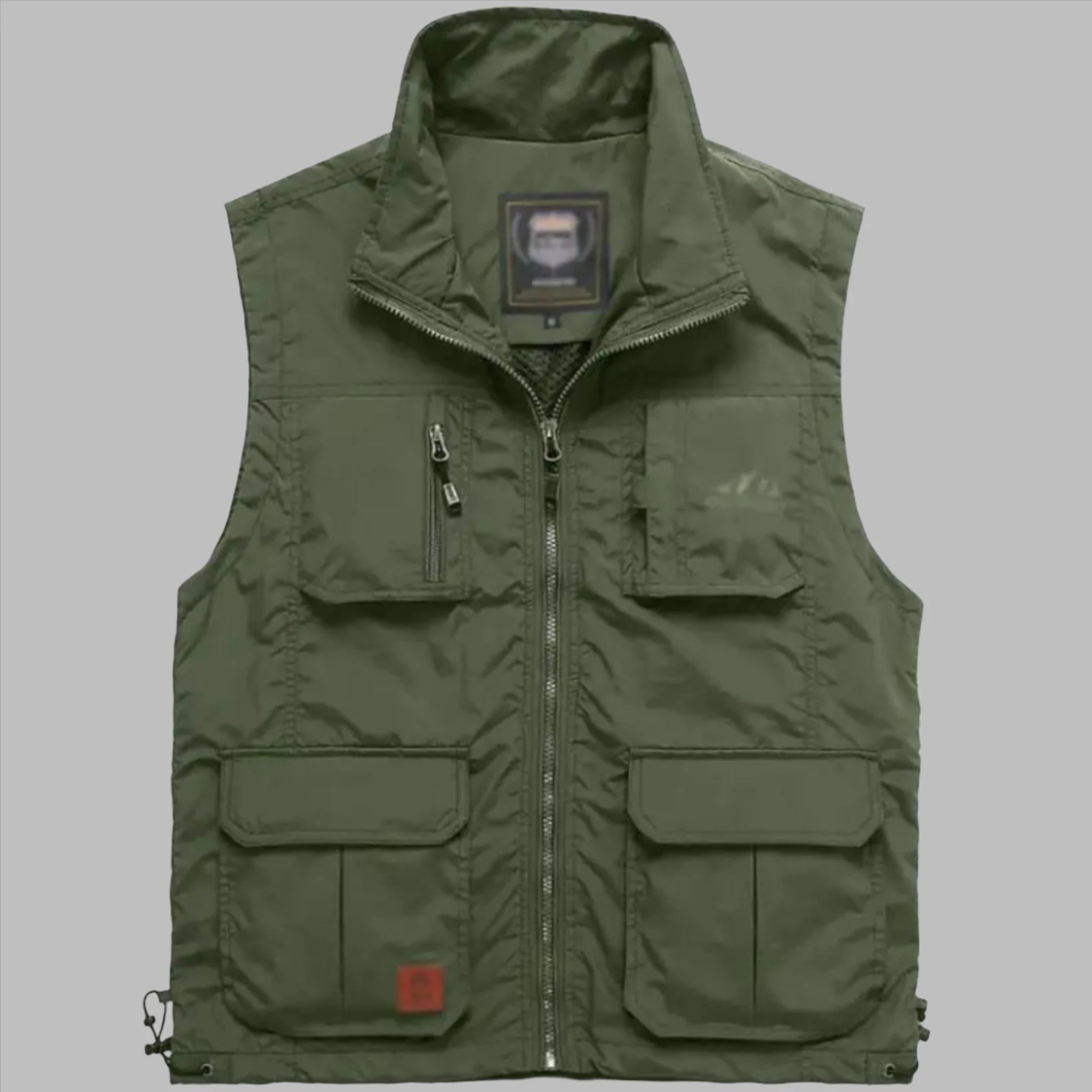 Multi-Pockets Classic Jackets in Green