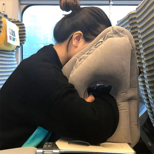 Load image into Gallery viewer,  Inflatable Air Cushion Travel Pillow
