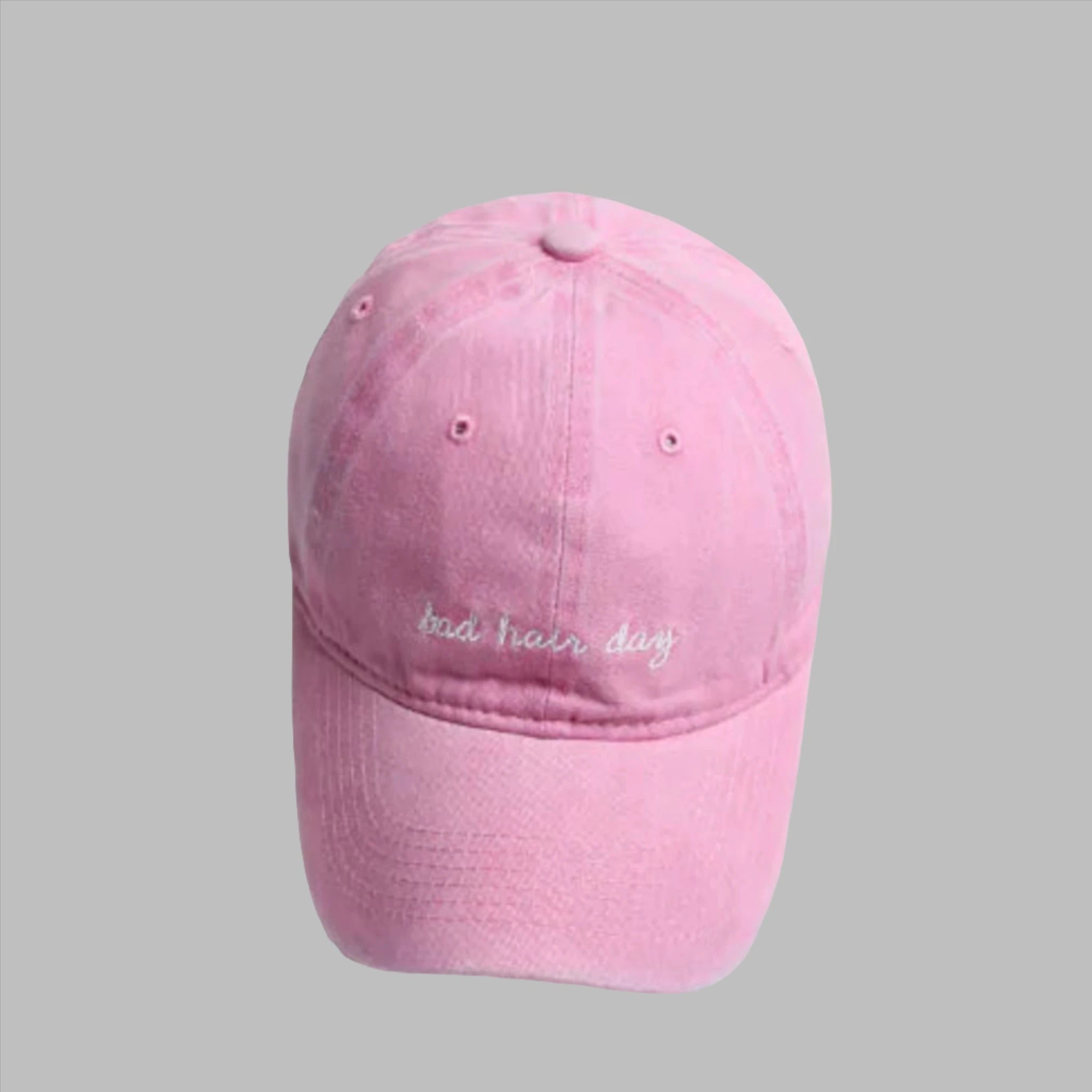 'Bad Hair Day' Embroidered Baseball Cap