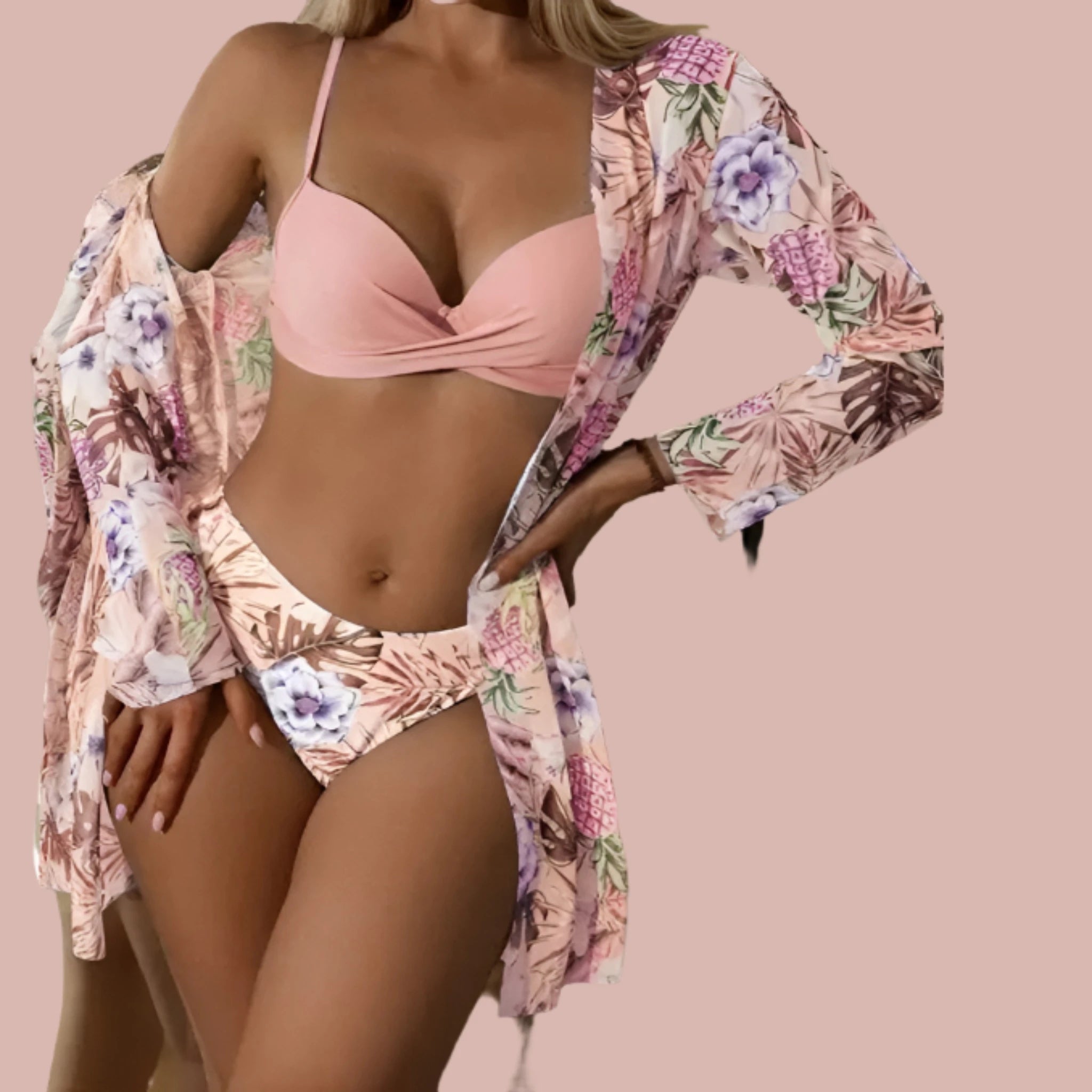 Beach Wear Set in Pink