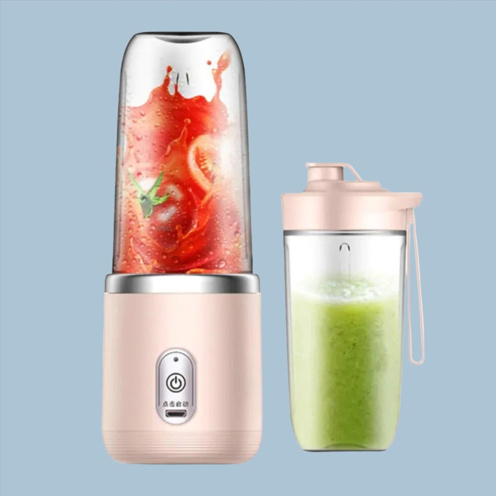 Personal Travel Mini Fruit Juicer in Pink