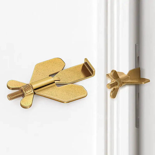 Load image into Gallery viewer, Anti-Theft Door Screw Lock in Satin Sheen Gold
