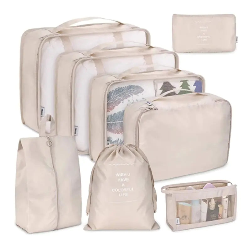 Large Capacity Travel Organizer (8 Pieces)