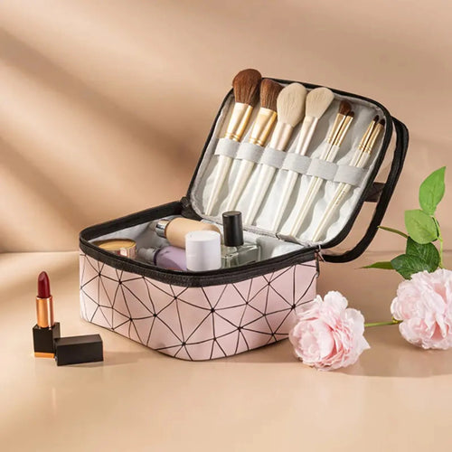 Load image into Gallery viewer, Multifunction Double Transparent Cosmetic Bag
