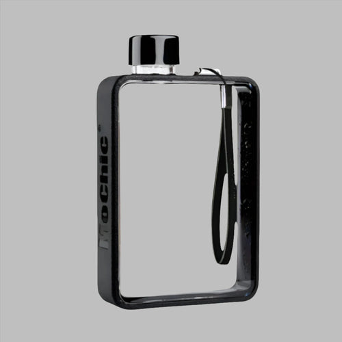 Load image into Gallery viewer, Flat Water Bottle in Black
