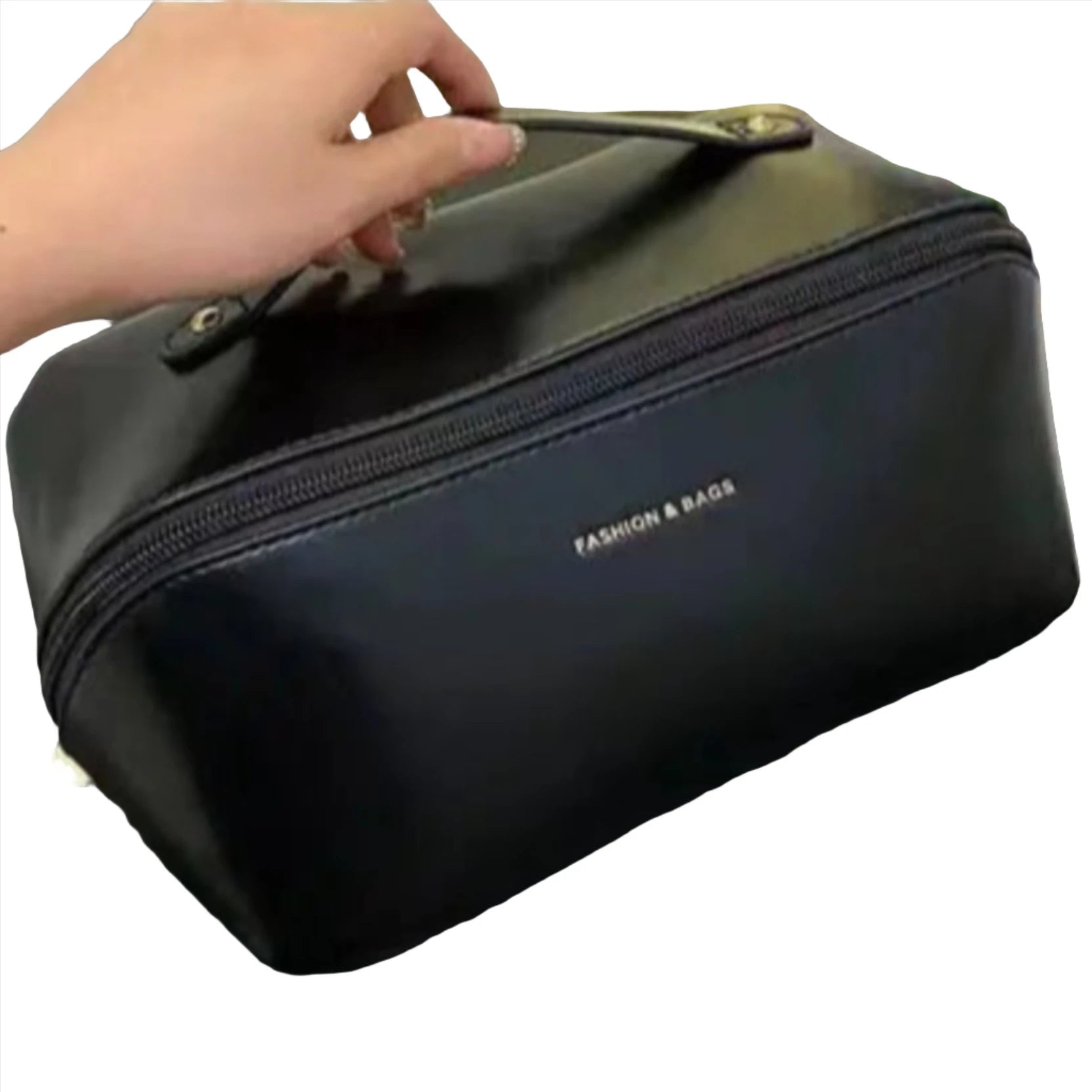 Large Travel Cosmetic Organizer in Black